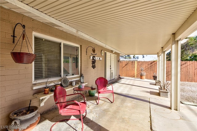 view of patio