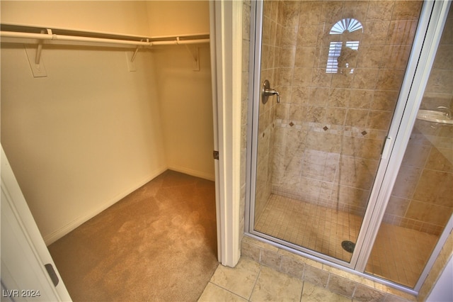 bathroom with an enclosed shower