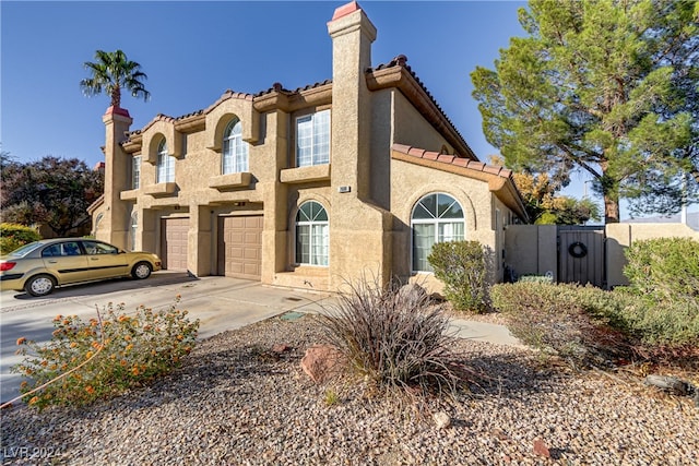 view of front of house featuring a garage