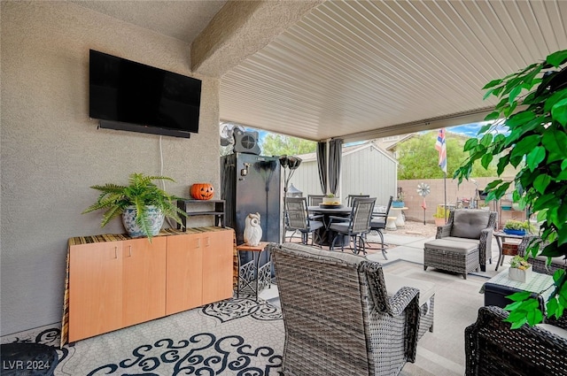 view of patio featuring outdoor lounge area