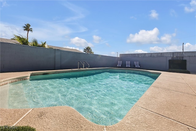 view of pool with a patio