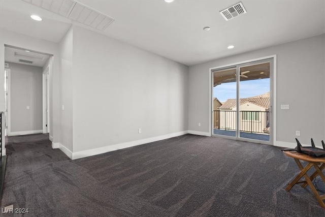 view of carpeted empty room