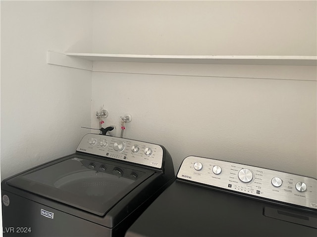 laundry area featuring independent washer and dryer