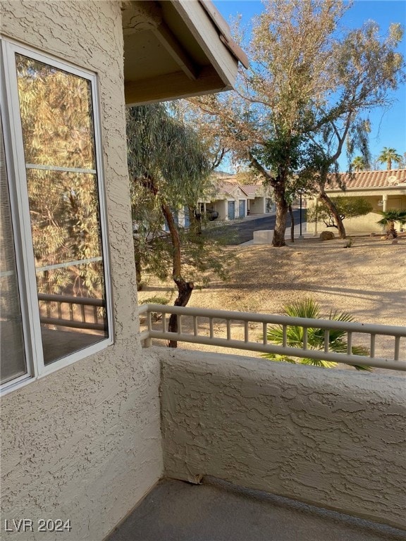 view of patio / terrace with a balcony