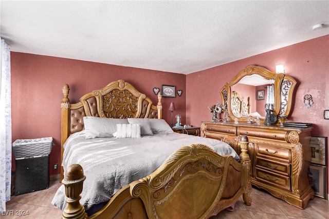 view of tiled bedroom