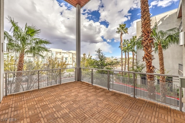 view of patio / terrace with a balcony