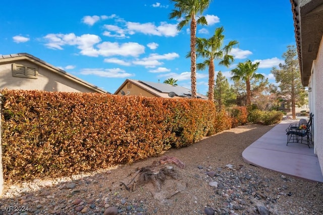 view of yard with a patio