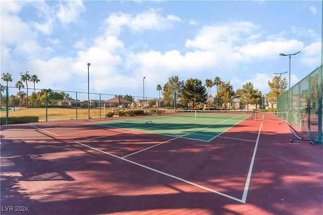 view of sport court featuring basketball court