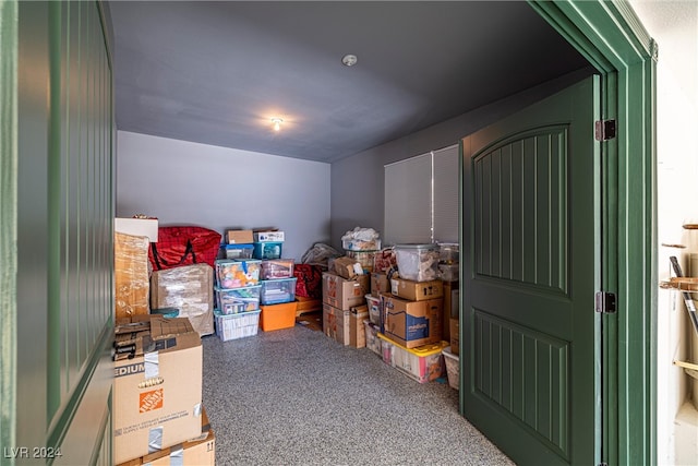 view of storage room