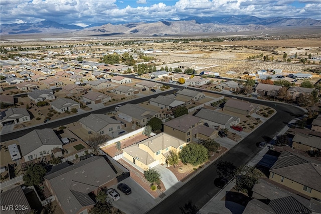 aerial view featuring a mountain view