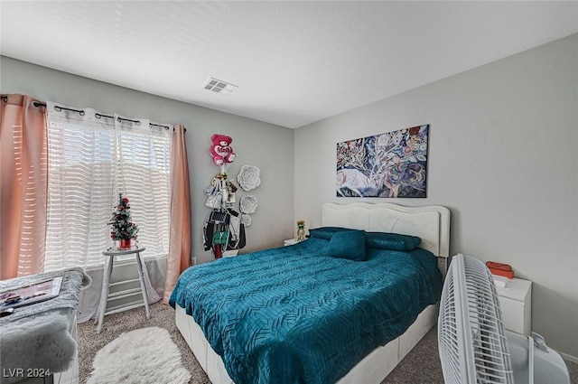 bedroom featuring carpet flooring