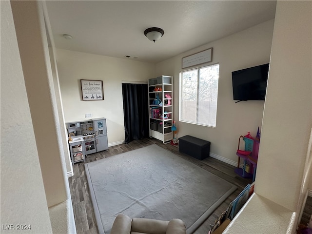 interior space featuring hardwood / wood-style flooring