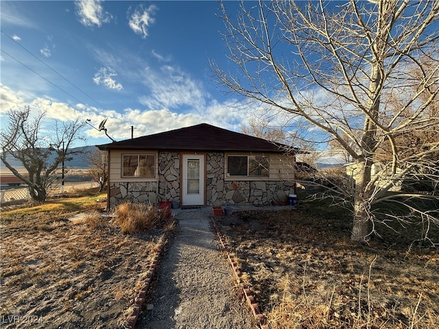 view of bungalow-style home