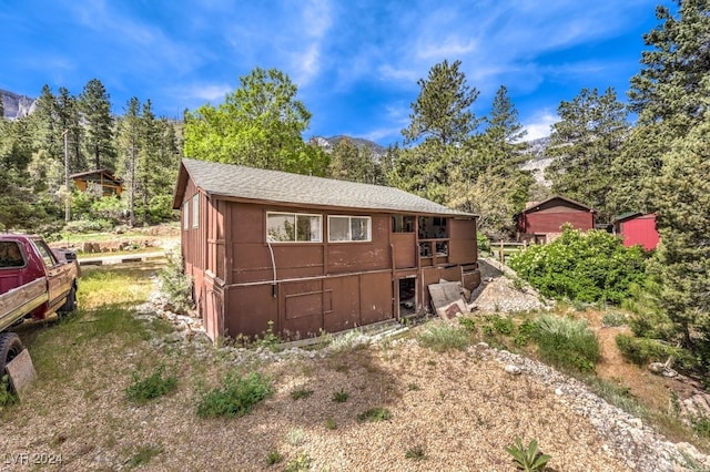 view of rear view of property