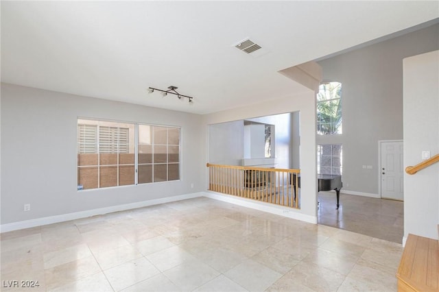 view of tiled empty room