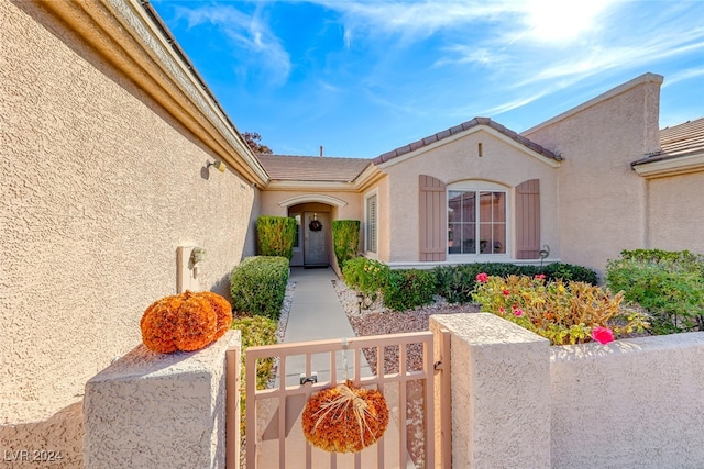 view of property entrance