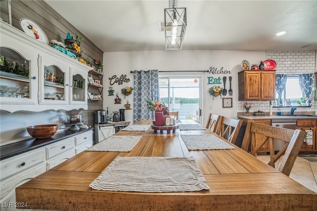 view of dining room