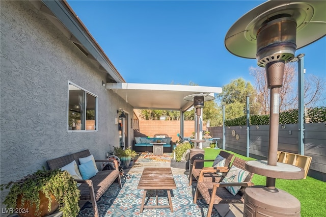 view of patio / terrace featuring outdoor lounge area