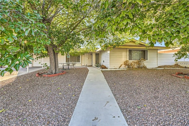 view of front of home