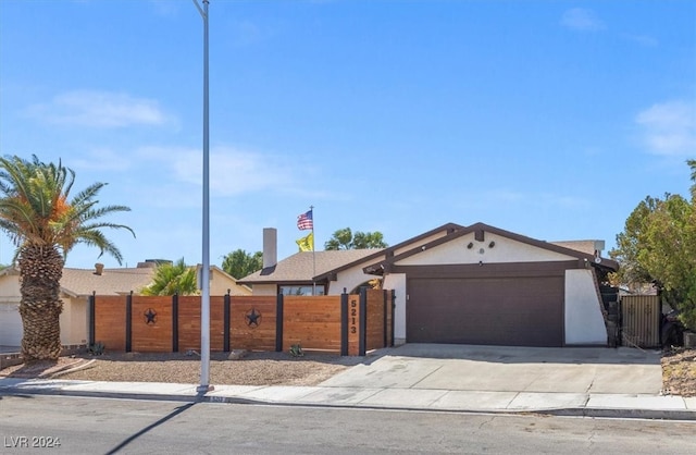 ranch-style house with a garage