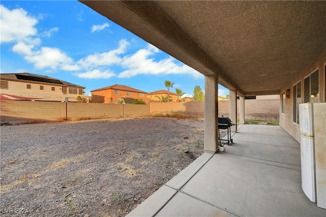 view of patio / terrace with a grill