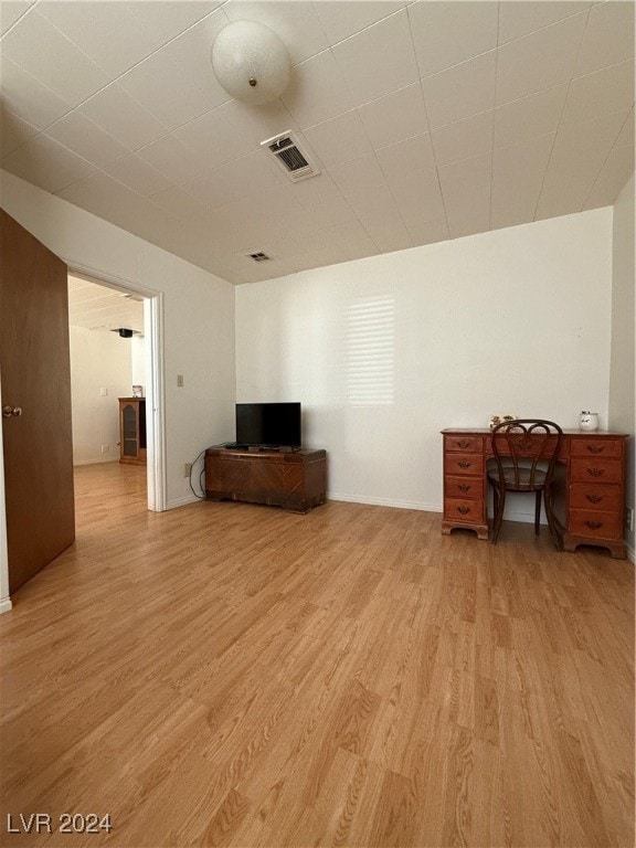 living room featuring light hardwood / wood-style flooring