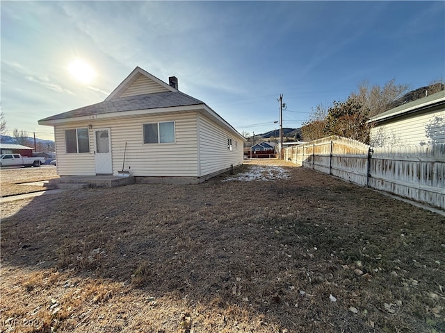 view of rear view of property