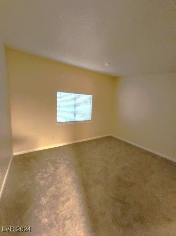 unfurnished room with carpet floors