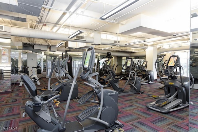 8255 Las Vegas Blvd Unit 2002, Las Vegas, NV 89123 - workout area with carpet flooring