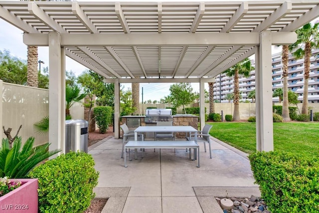 8255 Las Vegas Blvd Unit 2002, Las Vegas, NV 89123 - view of patio / terrace featuring a pergola and outdoor dining area