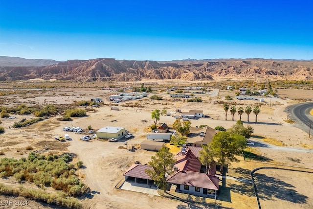 aerial view featuring a mountain view