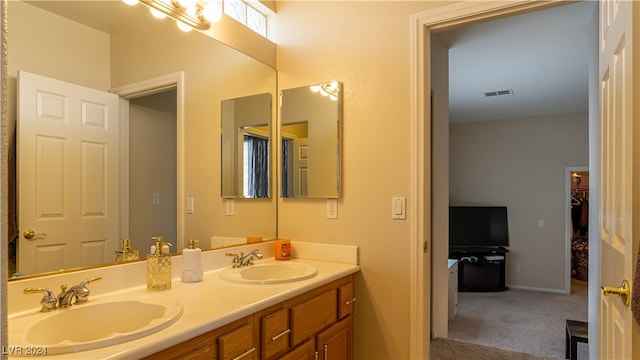 bathroom featuring vanity