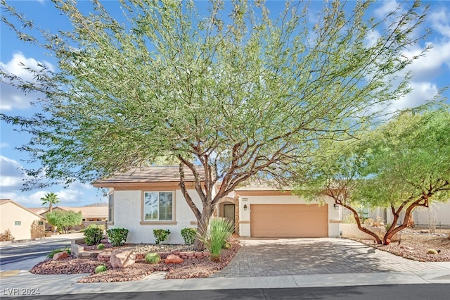 view of front of home featuring a garage