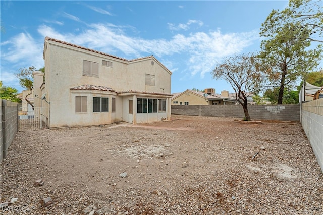 view of rear view of property