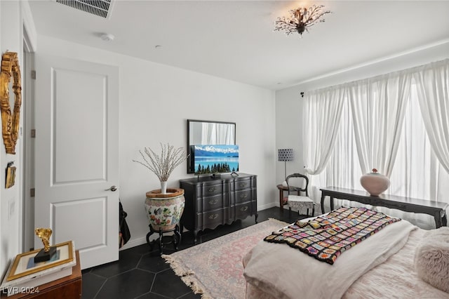 view of tiled bedroom