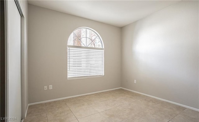 view of tiled empty room