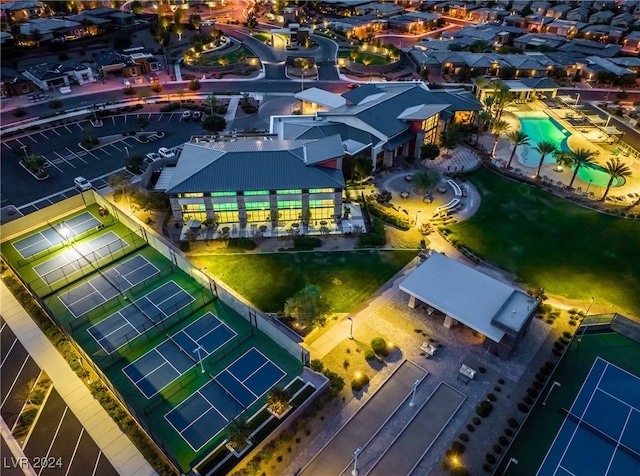 birds eye view of property