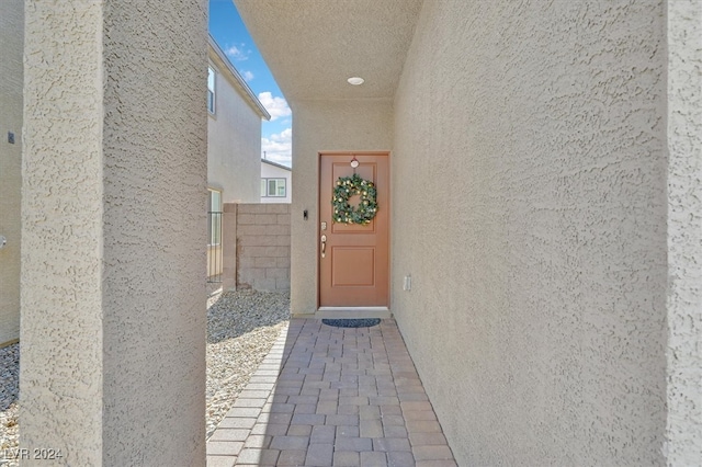 view of entrance to property