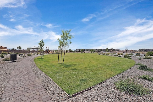 view of yard featuring a gazebo