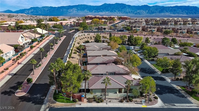 aerial view featuring a mountain view