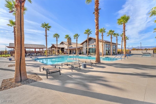 view of pool with a patio area