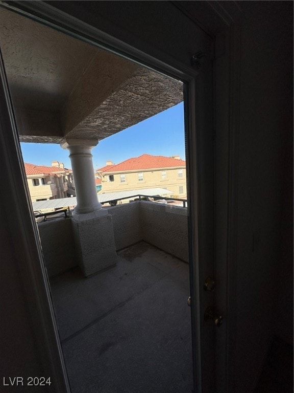 view of patio / terrace with a balcony