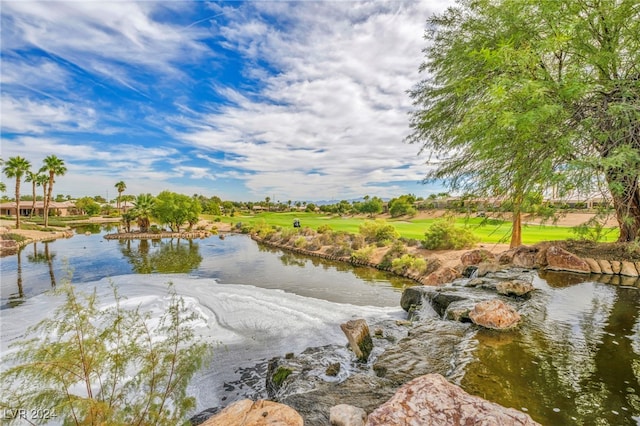 view of water feature