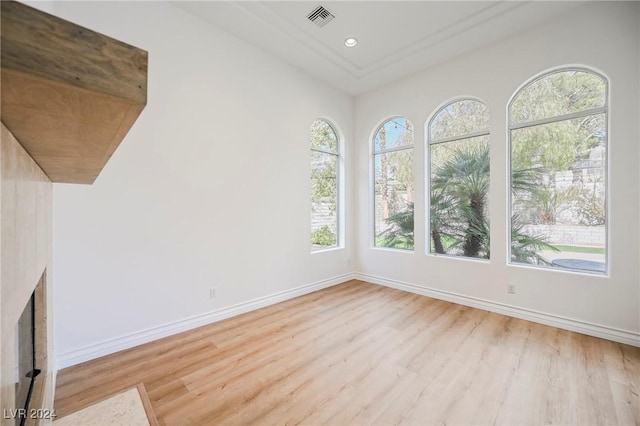 interior space with a wealth of natural light and light wood-type flooring