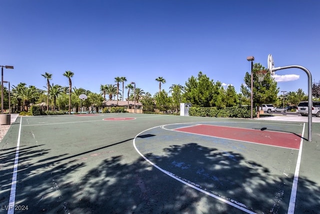 view of basketball court