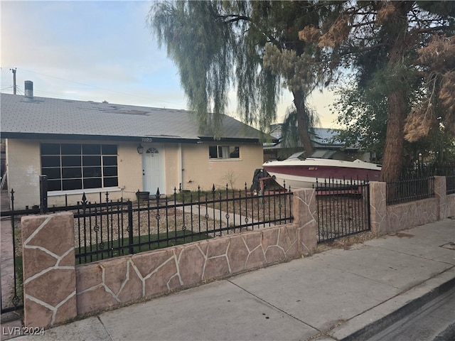 view of ranch-style home