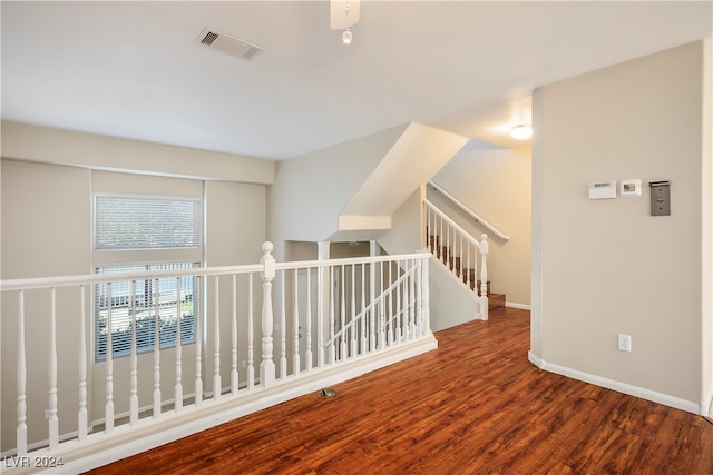 spare room featuring hardwood / wood-style flooring