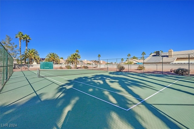 view of tennis court