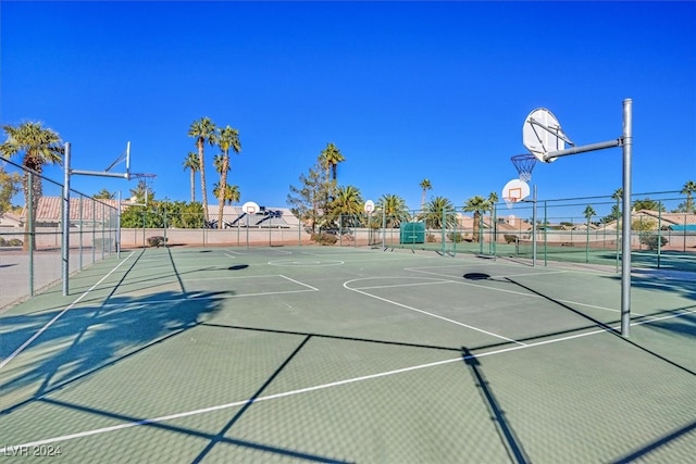 view of basketball court