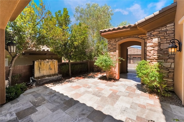 2804 Josephine Dr, Henderson, NV 89044 - view of patio / terrace with a gate and fence